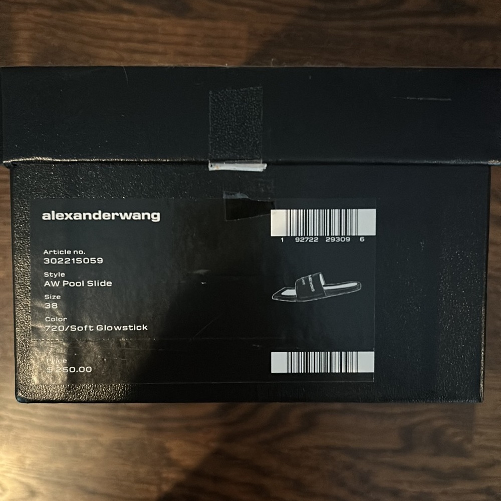 Neon Alexander Wang Pool Slides.Great Condition W… - image 3